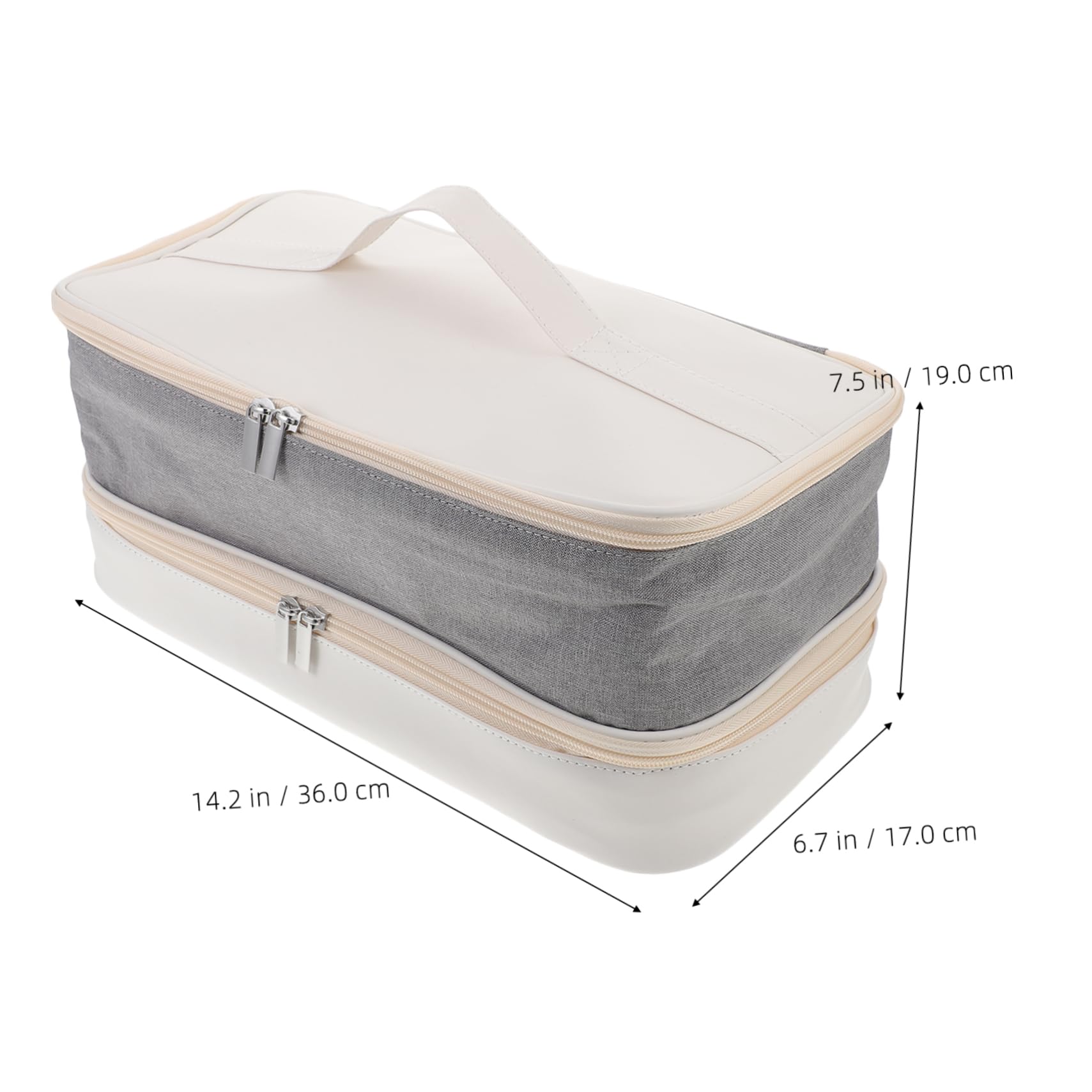 Bolsa De Almacenamiento De De Pelo Organizador De Doble para Secador y Rizador Estuche Portátil De Accesorios De