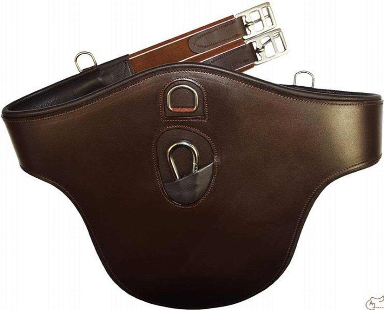 HKM Sottopancia Anatomico In Pelle Con Protezione Petto – Con Elastico E Moschettone
