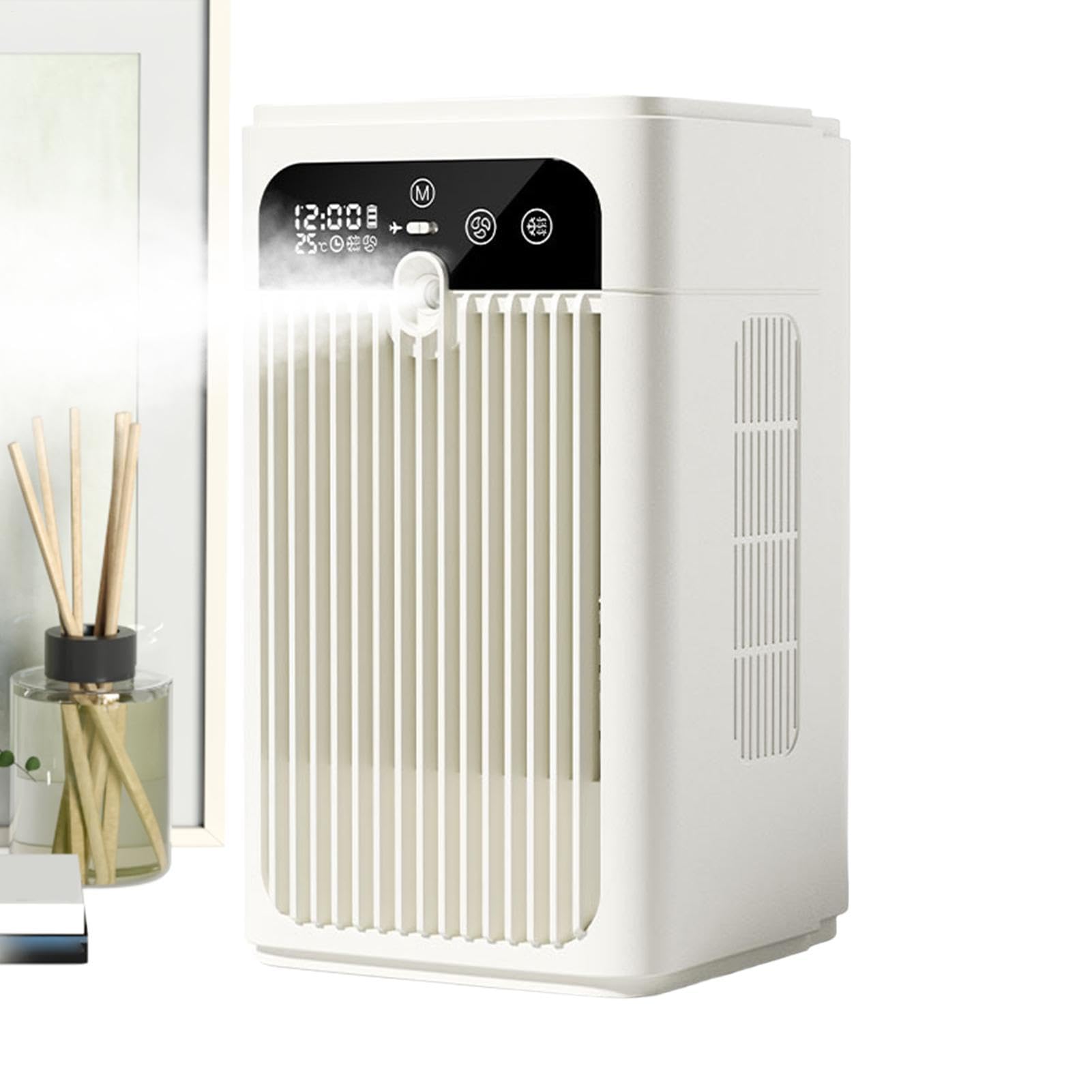 Ventilateur climatiseur de chambre contre la chaleur nocturne avec horloge