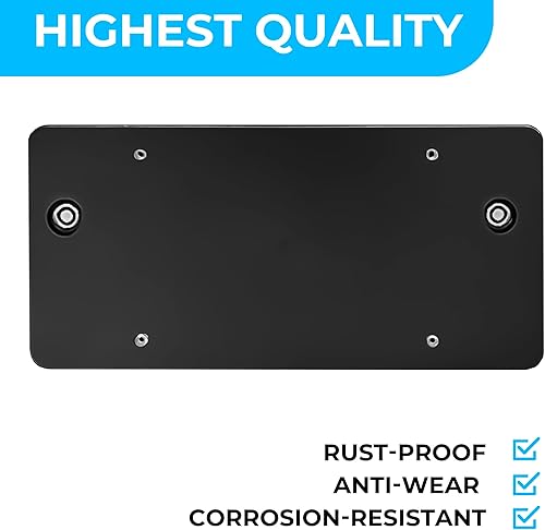 Miniatura 3 de Soporte de placa de parachoques trasero para Audi A7 S7 RS7 2012-2023, juego de soportes de placa con 8 tornillos únicos y kit de llave, kit de