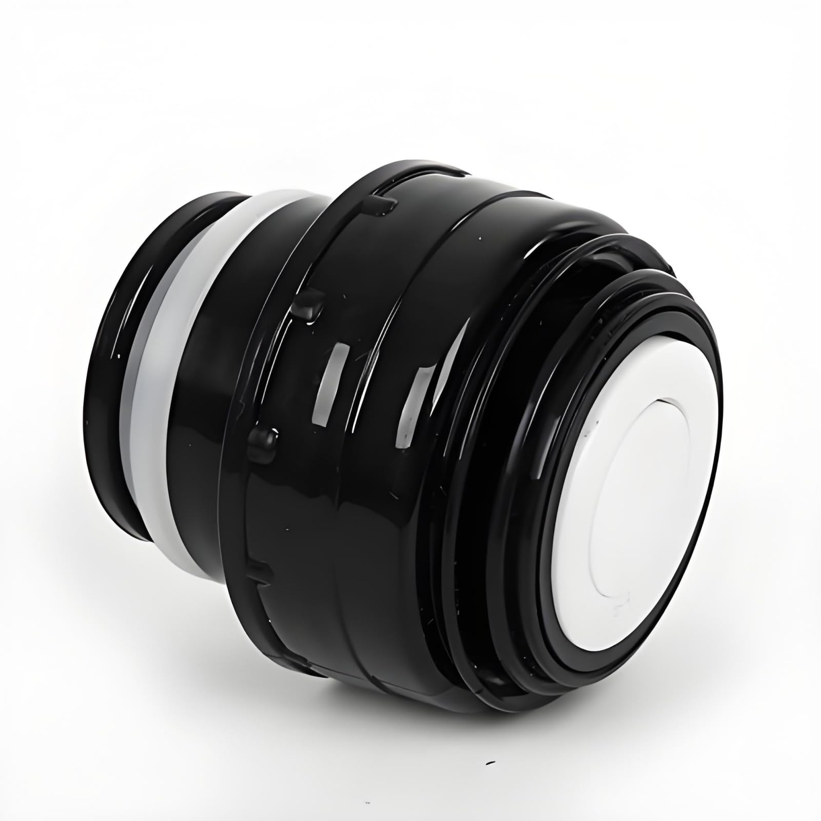1 tappo per borraccia in acciaio inox da 5,2 cm, coperchio isolante universale per thermos e bottiglie sportive, nero (isolamento sottovuoto, lavabile in lavastoviglie)