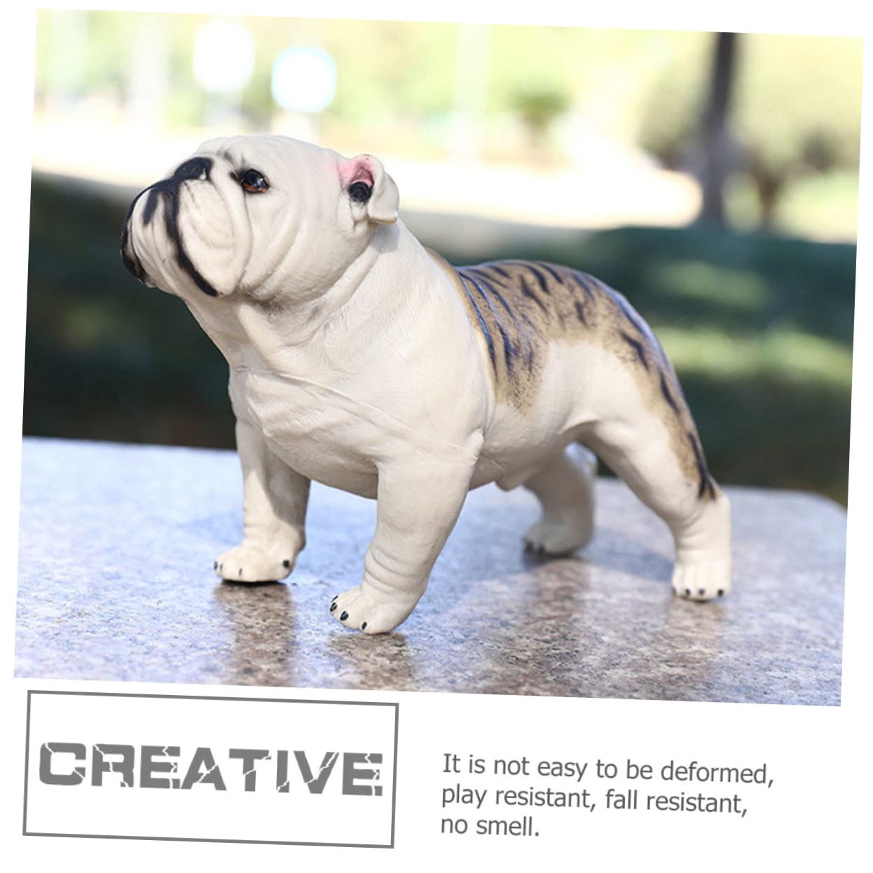 Alipis Figurine Shar Pei Miniature Jouet pour Décoration Intérieure Modèle de Chien Éducatif