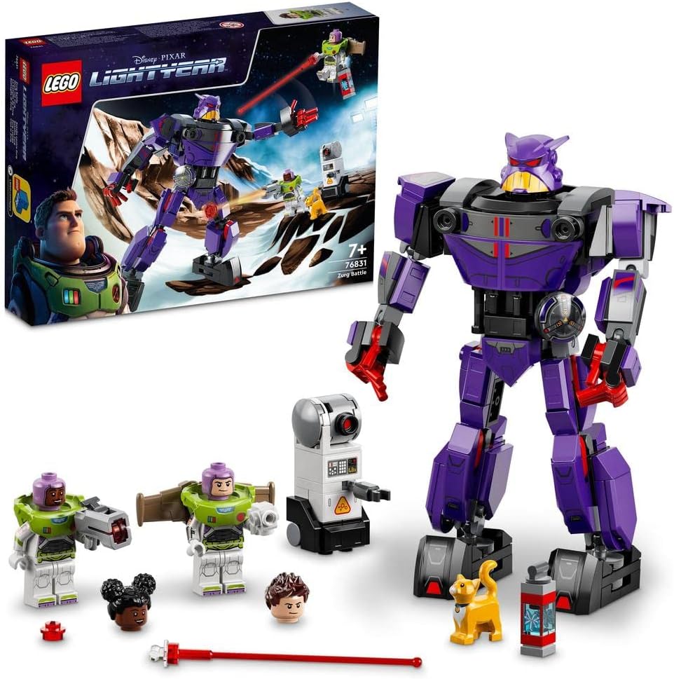 Disney and Pixar’s Lightyear Zurg Battle 76831 Building Blocks Toy Set; Toys for Boys, Girls, and Kids (261 Pieces)