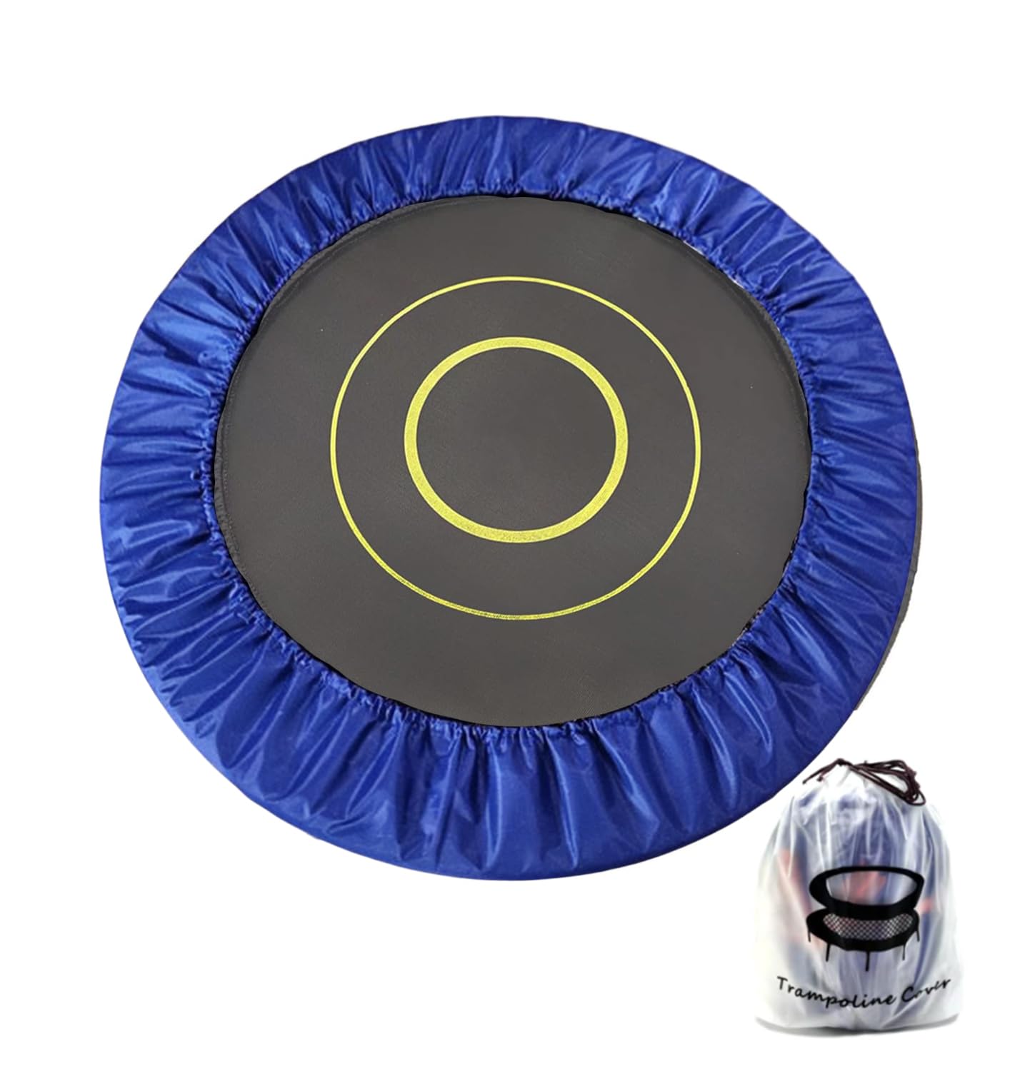 Mini Trampoline Covers 36 38 40 48 inch Small Trampoline Spring Cover, Round Trampoline Replacement 600D Odor-Free Tear-Resistant Oxford Cloth Easy to Install Replacement, Multiple Size (38in-6leg)