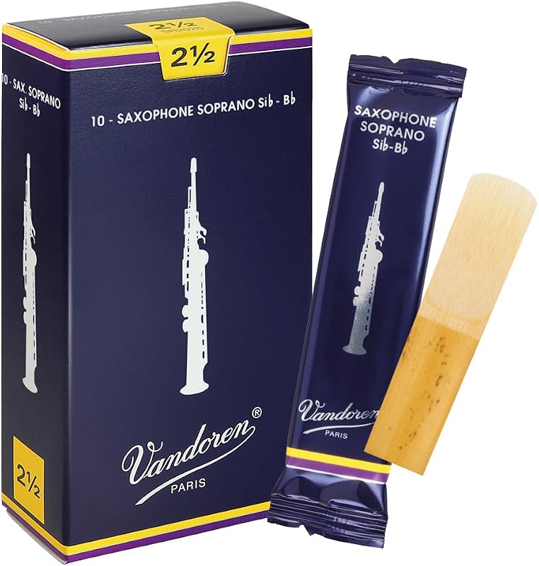 SR2025 Soprano Sax Traditional Reeds Strength 2.5; Box of 10
