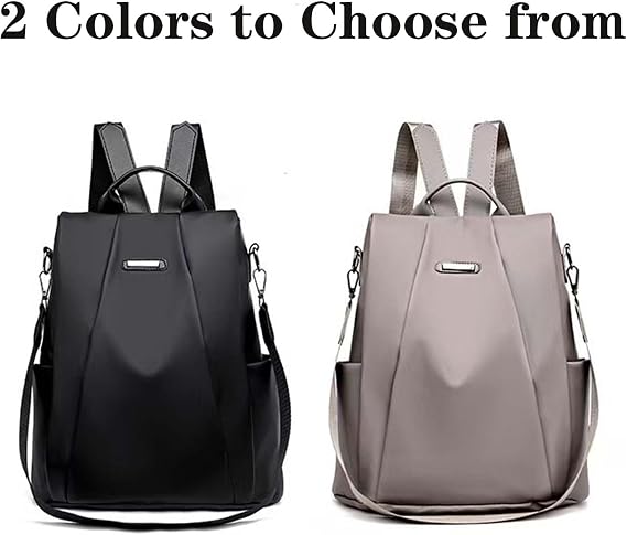 Women Backpacks Anti-Theft Ladies Backpack Purse, Women's Fashion Backpack Shoulder Bag with Replaceable Strap (Casual, Black)