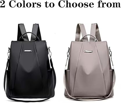 Women Backpacks Anti-Theft Ladies Backpack Purse, Women's Fashion Backpack Shoulder Bag with Replaceable Strap (Casual, Black)