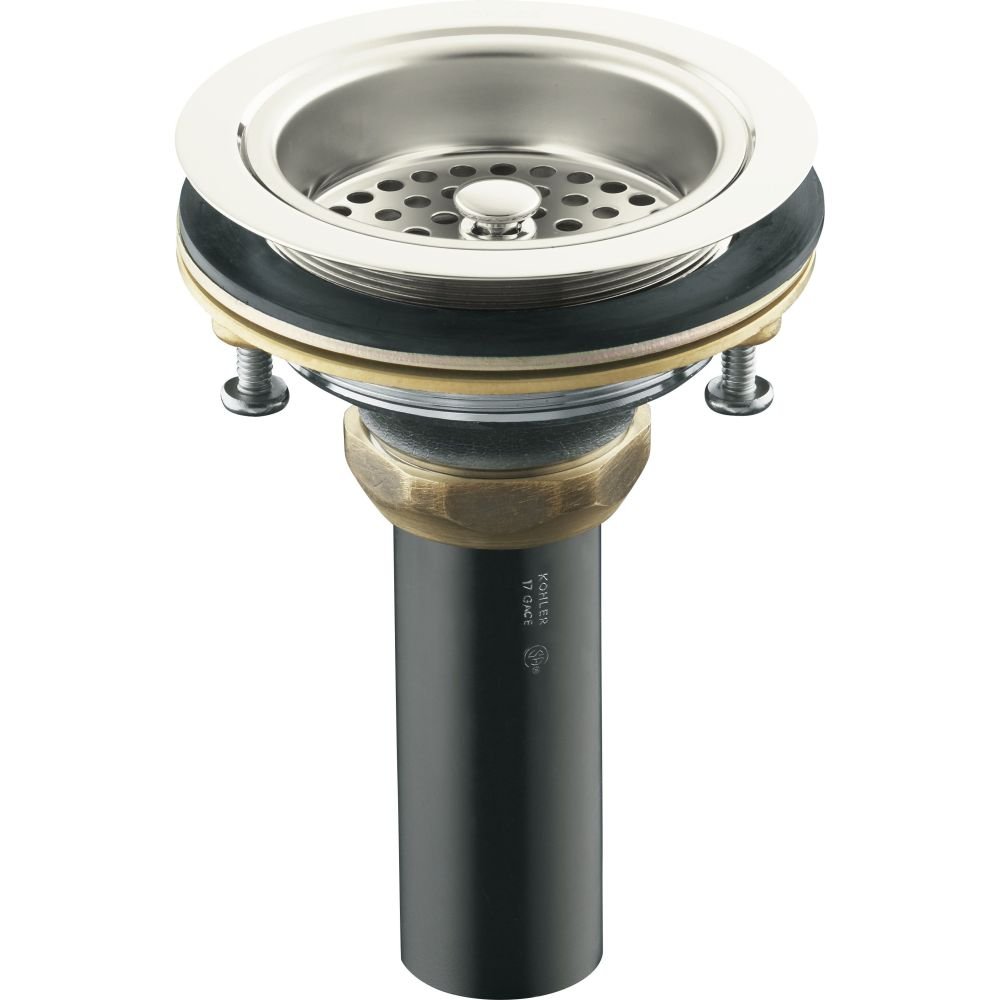 K-8801-SN Duostrainer Sink Strainer, Vibrant Polished Nickel