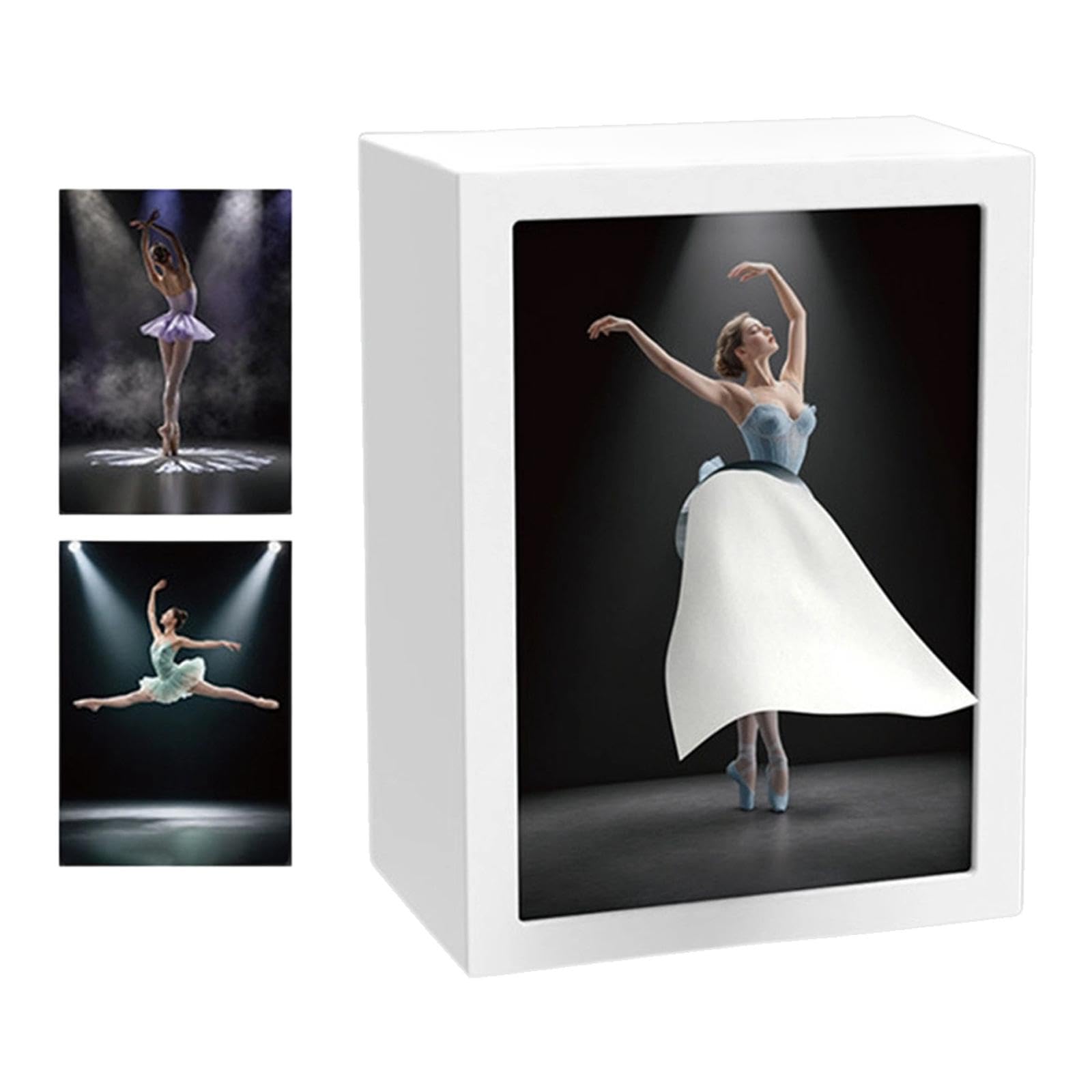 rockible Porta fazzoletti a Forma di Ballerina, Oggetto Decorativo Creativo e Pratico per la casa, con Luce Integrata, Ideale per Camera da Letto, Bagno,
