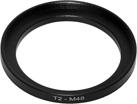 T2 M42x0.75mm 42mm 0.75mm Thread Pitch to M48 48mm 0.75mm Thread Pitch T2-M48 mm Male to Female Coupling Ring Telescope Adapter
