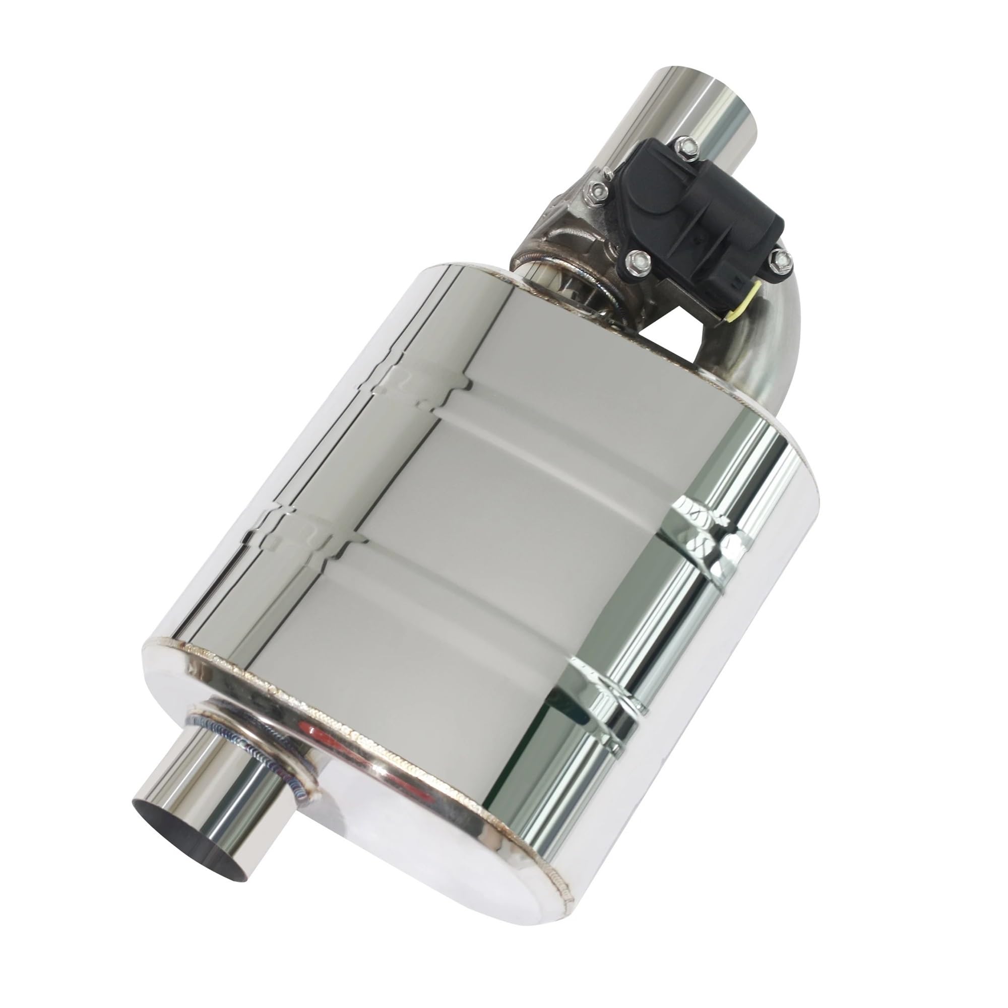 Tubo Scarico Silenziatore Di Scarico Elettronico Con Valvola Solo Silenziatore Di Scarico Catback Per Auto Con Ingresso Singolo Punta Silenziatore(60mm)