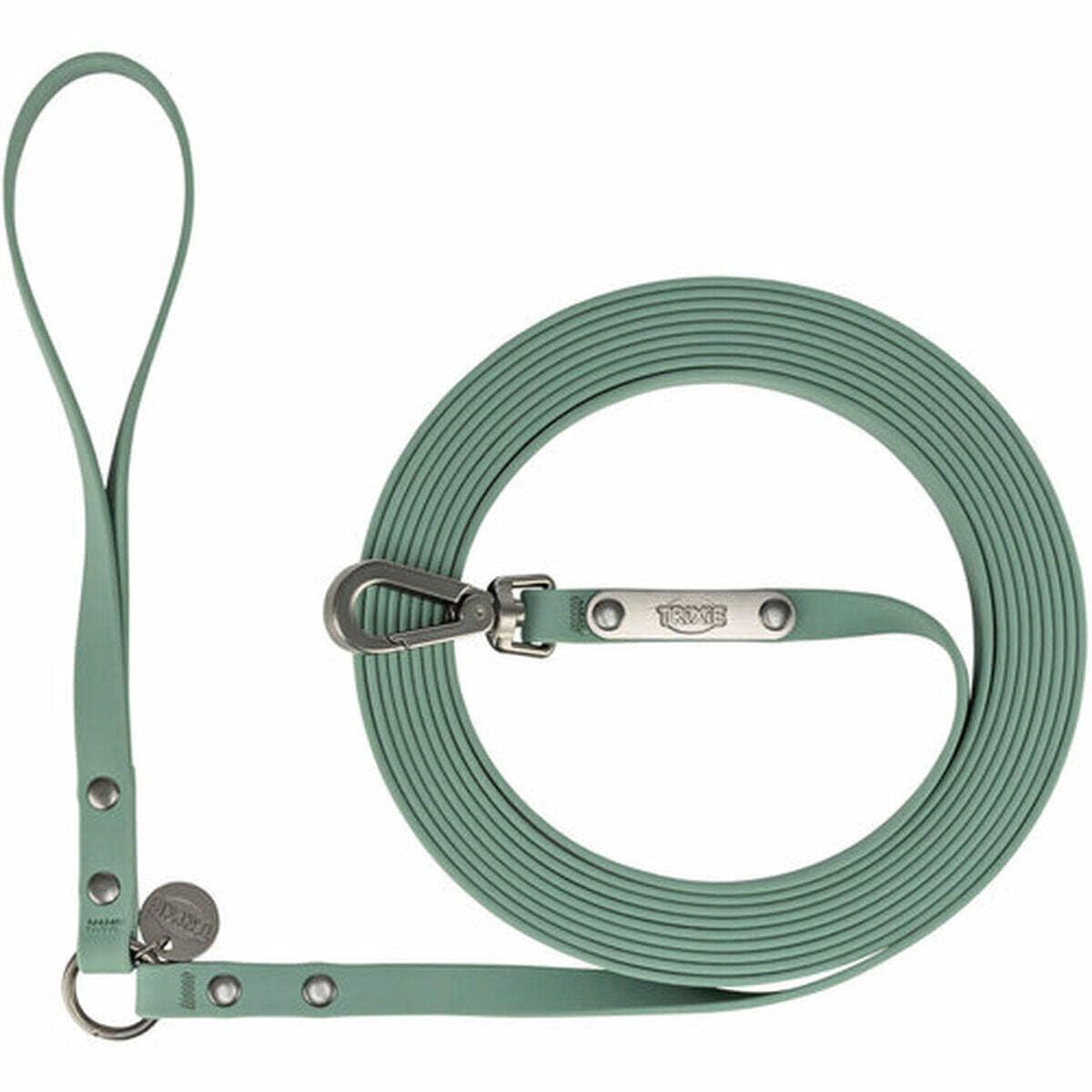 TRIXIE City style dog lead, water-resistant pvc training lead with non-slip handle, 393.7" / 0.51", sage green - Image 2