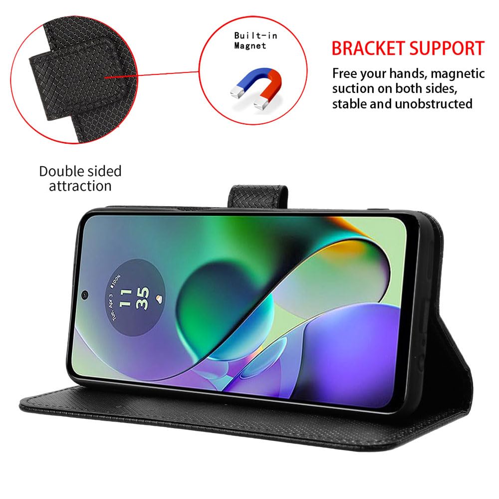 Custodia A Libro Generica Magnetica Custodia A Libro Morbida Per Motorola Moto G54 - Chiusura Magnetica, Protezione Completa, Generica Cf Moto 450 Mt Bauletto