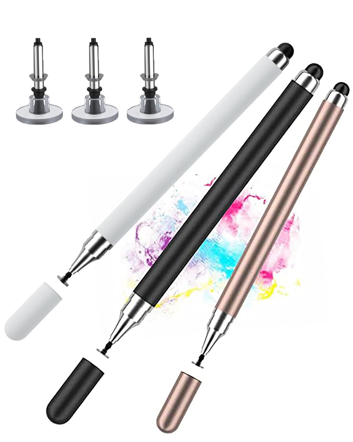 Pack of 3 Pcs Stylus Pen, Stylus Pen for Android Tablet/Smartphone/Ipad/Pro/Air/iPhone/iOS, Stylus Pen for Android Phone & iOS Universal Stylus Pen Replaceable Tips with 3 Replaceable Tips (B0D4LRF6Z5) Amazon Price History, Amazon Price Tracker
