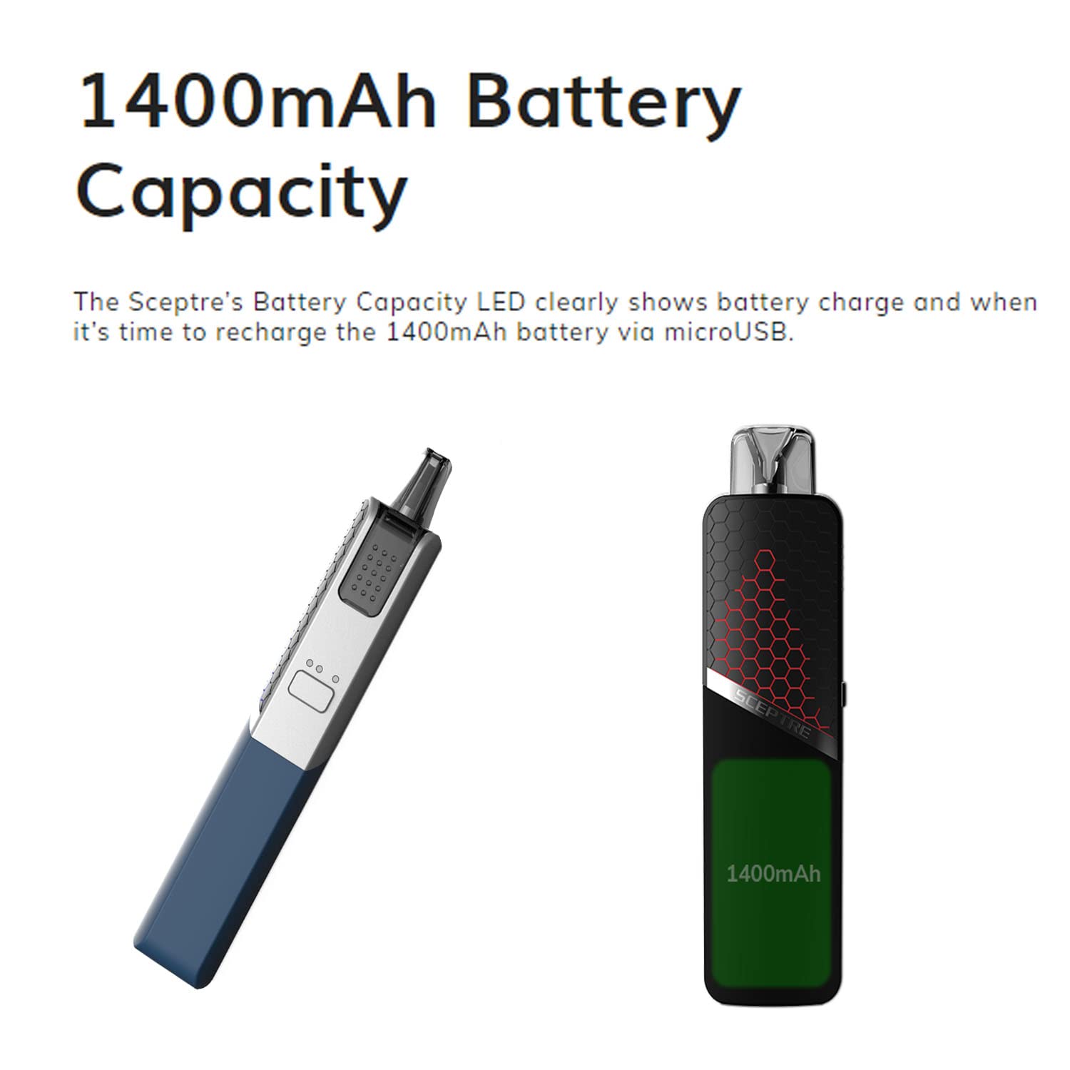 Innokin Sceptre Kit 1400mAh Battery 3ml Pod Kit (Gray) : Amazon.fr:  High-Tech
