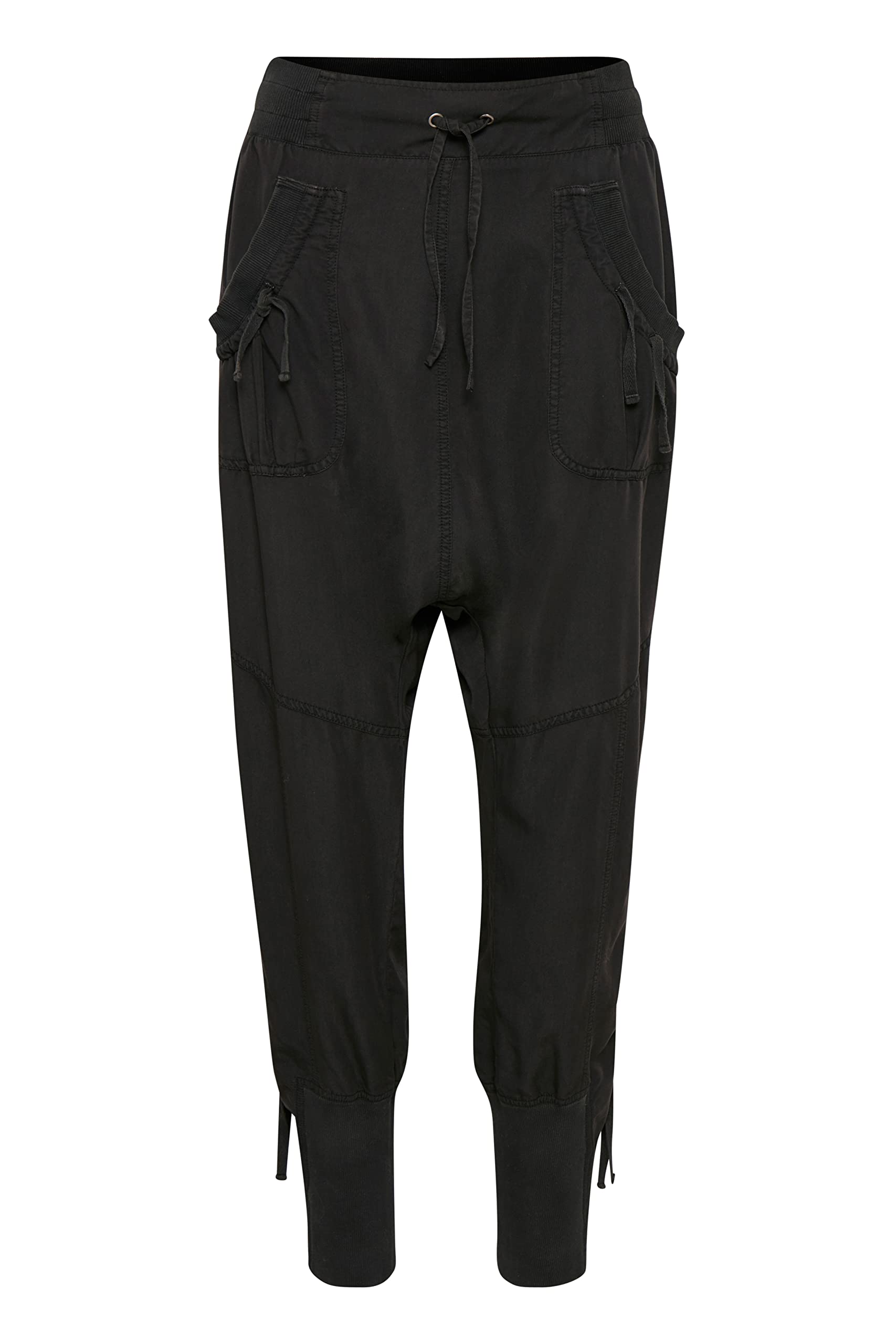 Cream Women's Solid Black Nanna Pants, 38