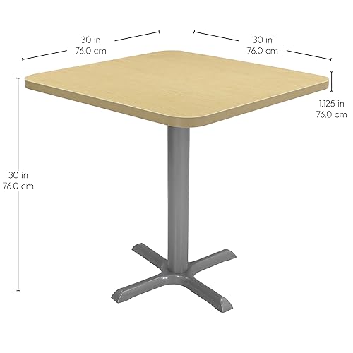 Miniatura 51 de Factory Direct Partners 13376-282 Mesa cuadrada de café bistró de 30 x 30 pulgadas; moderna mesa de comedor, café, mesa de cóctel para espacios