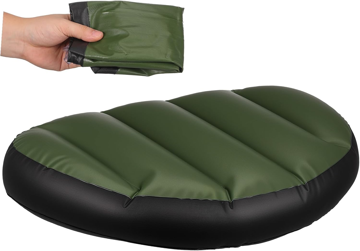 Milisten Water Rafting Inflatable Cushion Ergonomic Seat Pad for River Boats Breathable Comfortable Design for Stability Tailbone Relief Reusable Washable