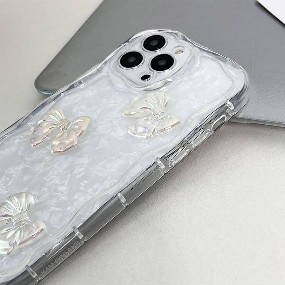 Amazon.com: YAOZOCASE for iPhone Case,3D Bow Glitter Crystal