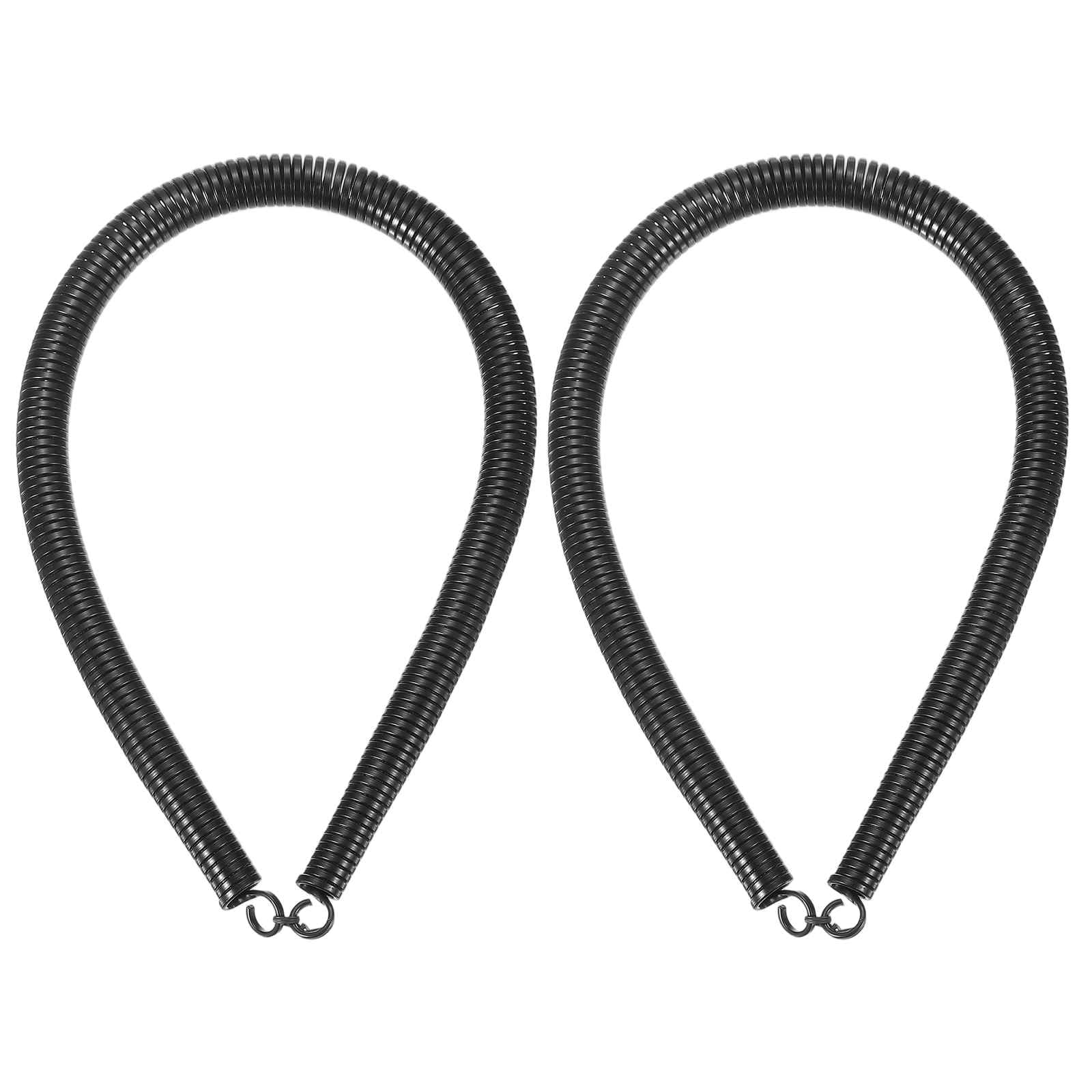 HARFINGTON 2pcs PVC Spring Tube Bender 15mm OD 520mm Long A Type Conduit Pipe Bender Bending Spring for Pipe Bending Devices in Home Hydropower, Black