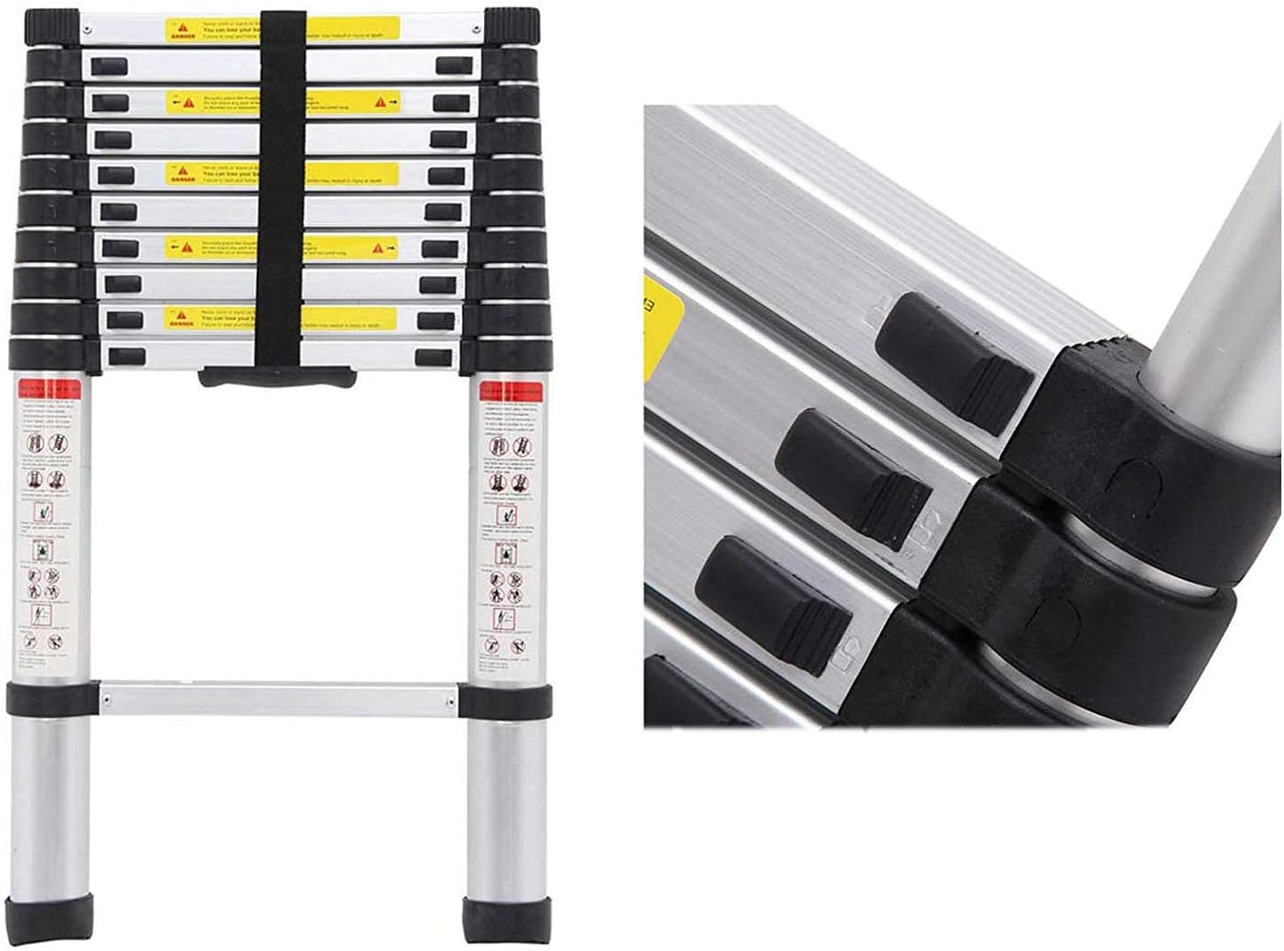 Telescopic Loft Ladder Collapsible Step Ladders Securing Bolt 3.2m/10