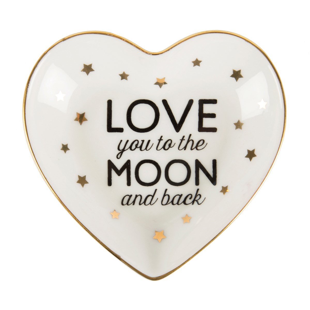 Sass & Belle Love You to The Moon & Back Heart Trinket Dish