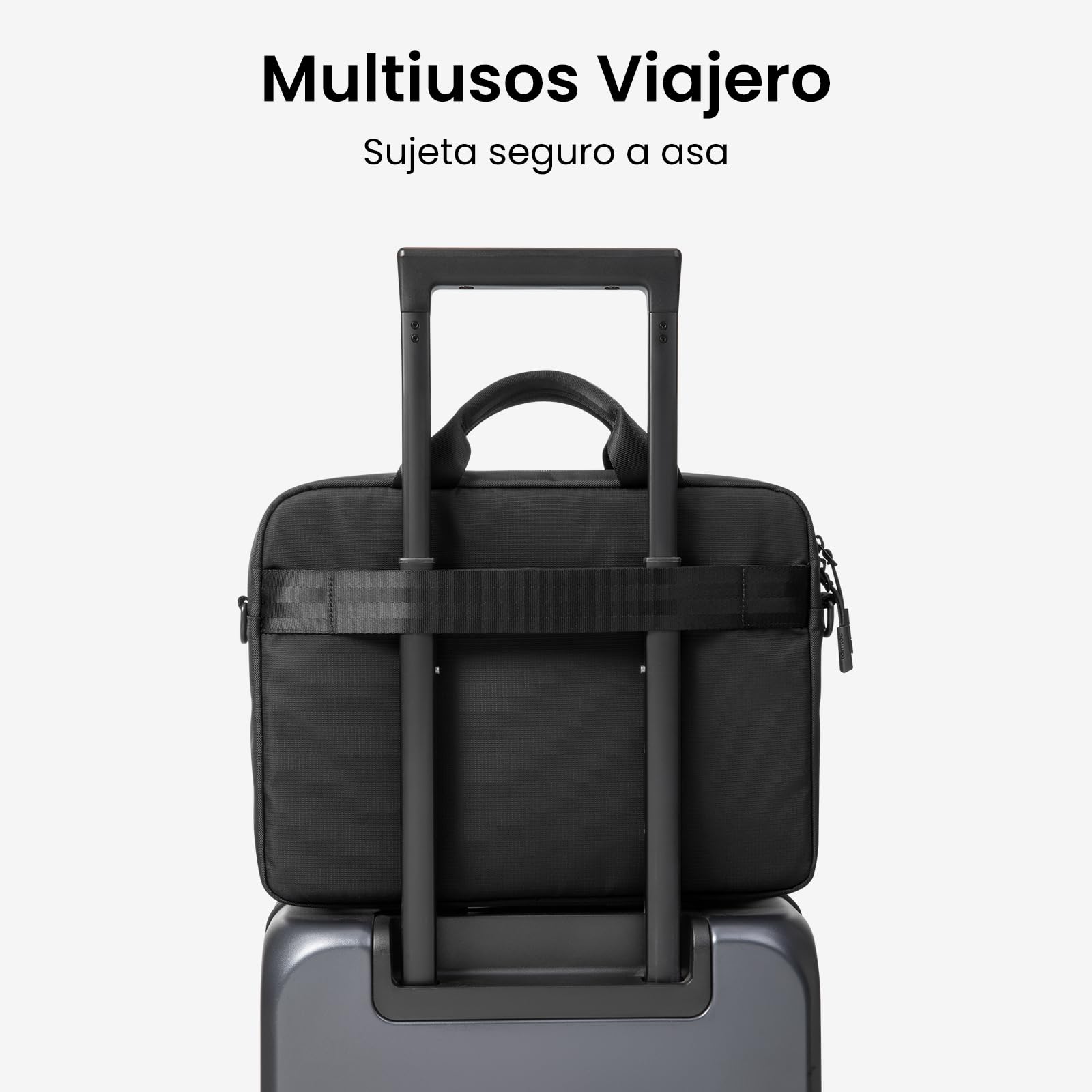 tomtoc Funda Portatil Slim para 15 15,6 16 Pulgadas Portátiles, Maletín Portátil Impermeable para MacBook Pro/Air M4 M3, Funda Profesional para Ordenador 15.6 Pulgadas Con Bandolera para Documentos