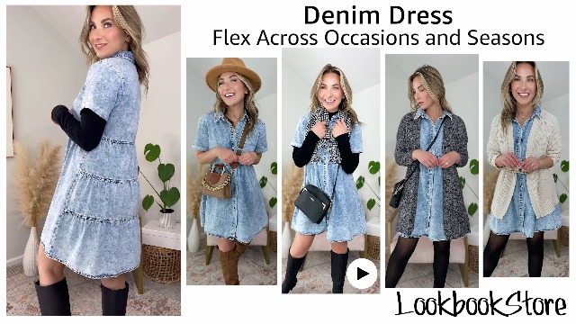 LookbookStore Women Tea Party Dresses for Woman Concert Dress A1 Reef Blue