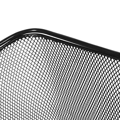 Cncest GY8HKTI3WDWJ8-JHIN 12Pcs 19L Iron Shopping Baskets With Handles, Black Wire Mesh Shopping Basket Store Baskets Used thumb #7