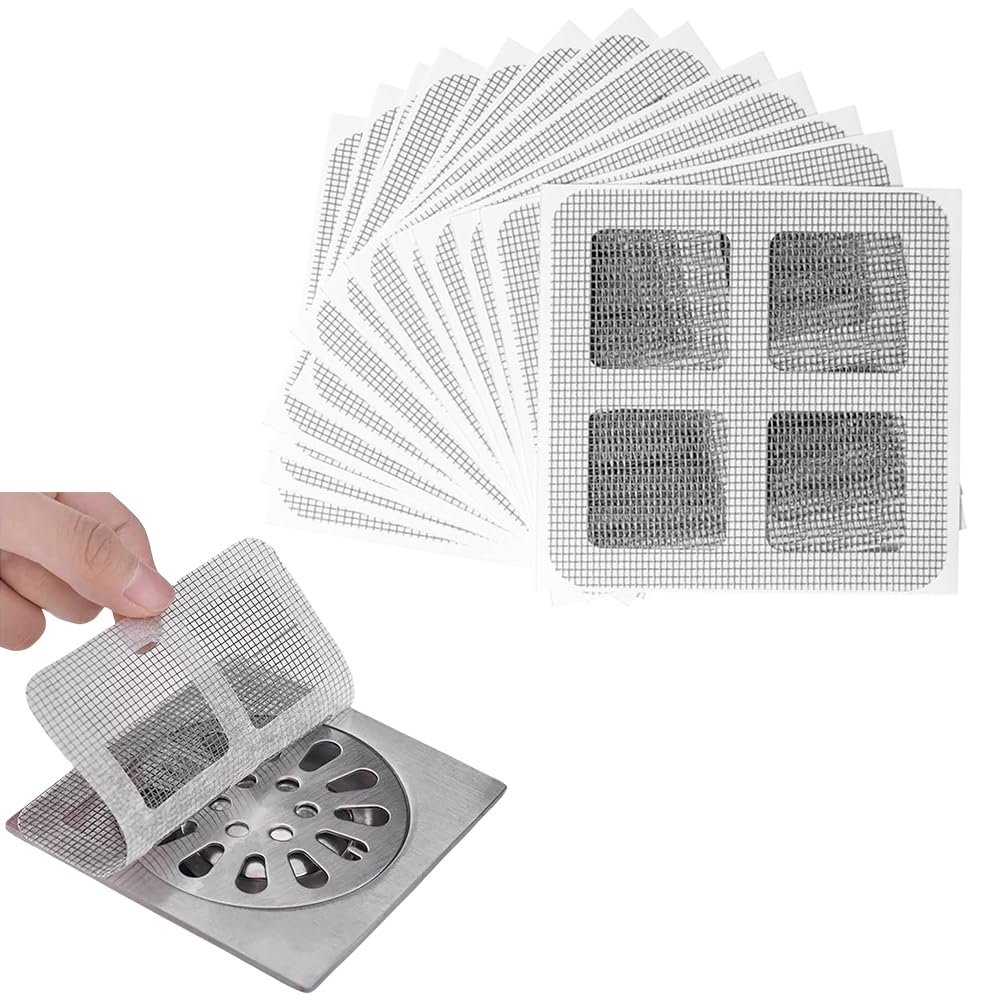 20pcs Kitchen Sink Strainer, Fapiwen Shower Drain Mesh Stickers, Hair Catcher Shower Drain Cover for Bathroom Accessories, Floor Drain Sticker for Kitchen Bathtub Sink for Human and Pet Hair (B0D4569WMY) Amazon Price History, Amazon Price Tracker