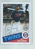 Luis Arraez 2020 Topps 35th Anniversary 1985 Style On Card Auto - Baseball Slabbed Autographed Cards