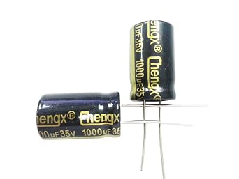 1000uF 35V 13X20 + / -20٪ -40 إلى + 105C 10PCS المكثفات الإلكتروليتية الألومنيوم