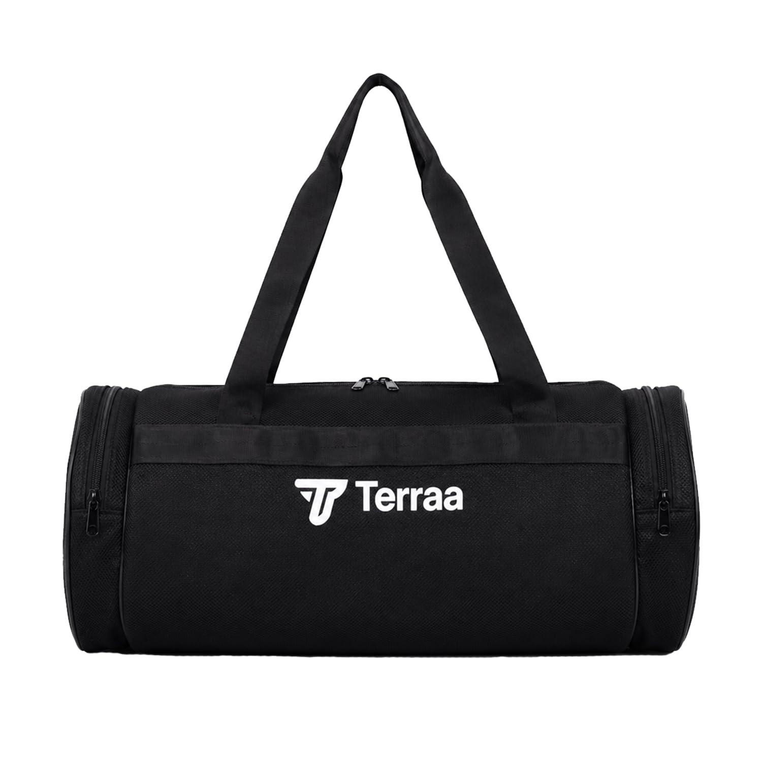 Cardio Gym Bag Extra Large 58cm Sports Duffle Bag for Men & Women, Padded Nylon 3D Mesh Gym & Travel Bag with Padded Shoulder Strap, 2 External Pockets & 1 Inner Compartment (Black)-image-26