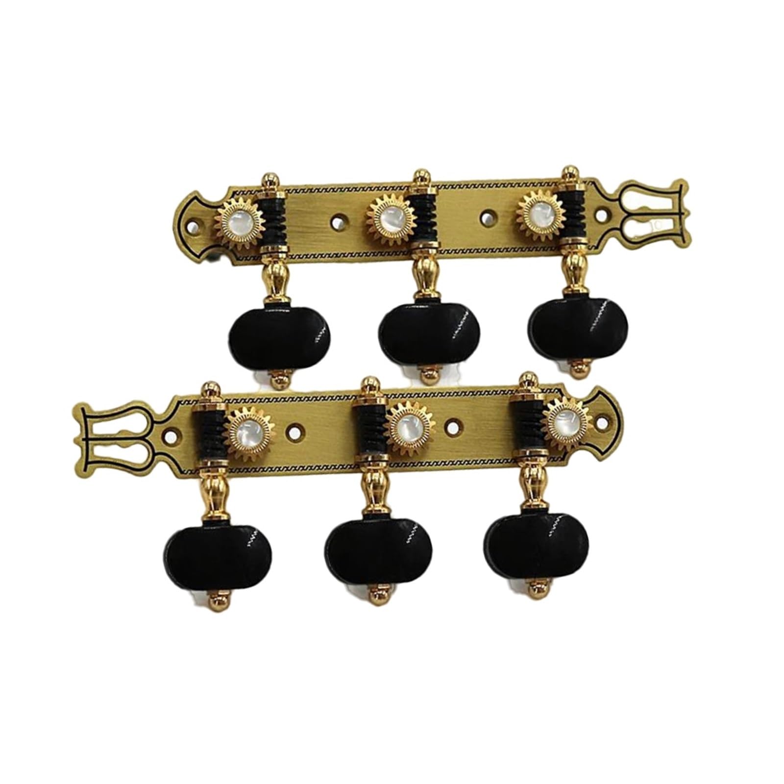 Gitarrenwirbel Set Vintage-Mechaniken Aus Reinem Kupfer Für Klassische Gitarren (3L3R)