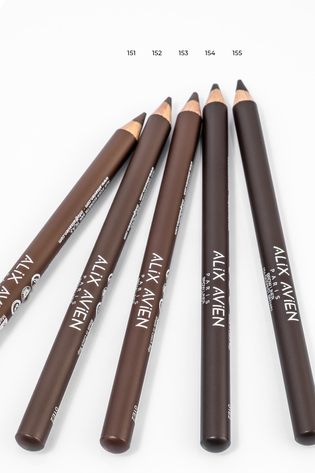 ALIX AVIEN Uzun Süre Kalıcı, Belirginleştirici Şekillendirici Kahve Kaş Kalemi - Brow Liner 154 Deepest Brown