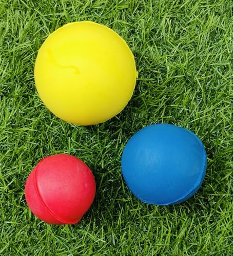 AHCS HAND EXERCISE BALLS PHYSIOTHERAPY BALLS FOR FOR FINGERS, WRIST, HAND STRENGTHENER AND ARTHRITIS GRIP (Set of 3)