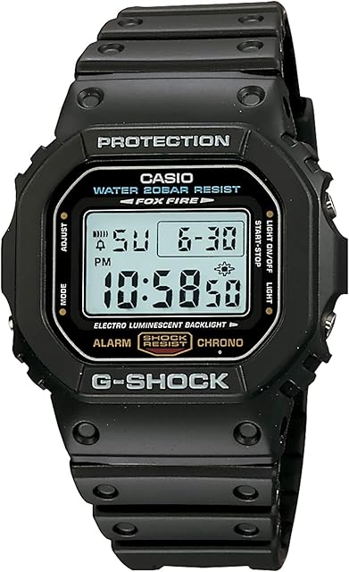 Casio Men's G-Shock DW5600E-1V Black Resin Quartz Watch