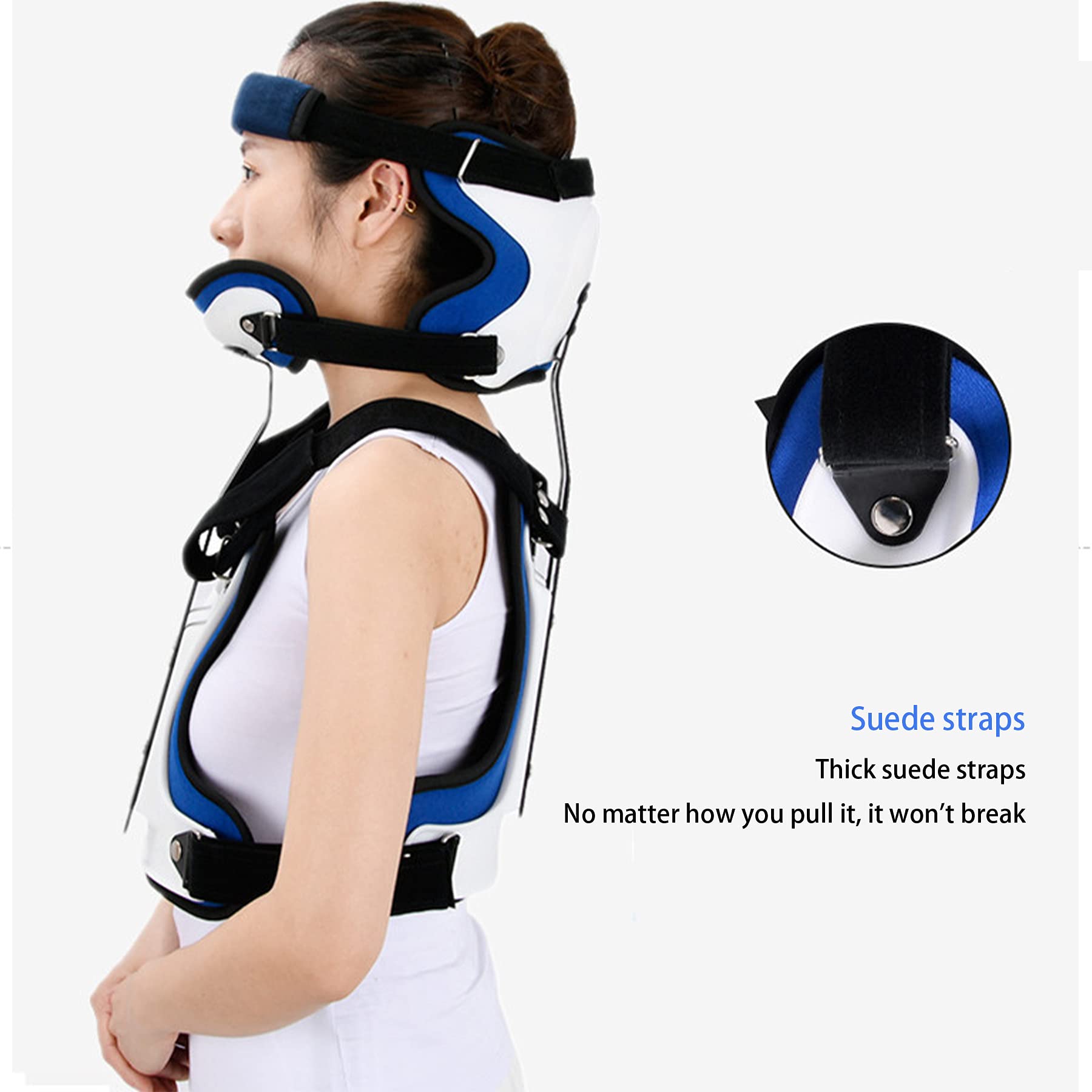 Supporto per la riabilitazione della vertebra cervicale, regolabile, ortesi toracica, supporto lombare per adulti, supporto per collo per artrite post-traumatologia, chirurgia del dolore acuto