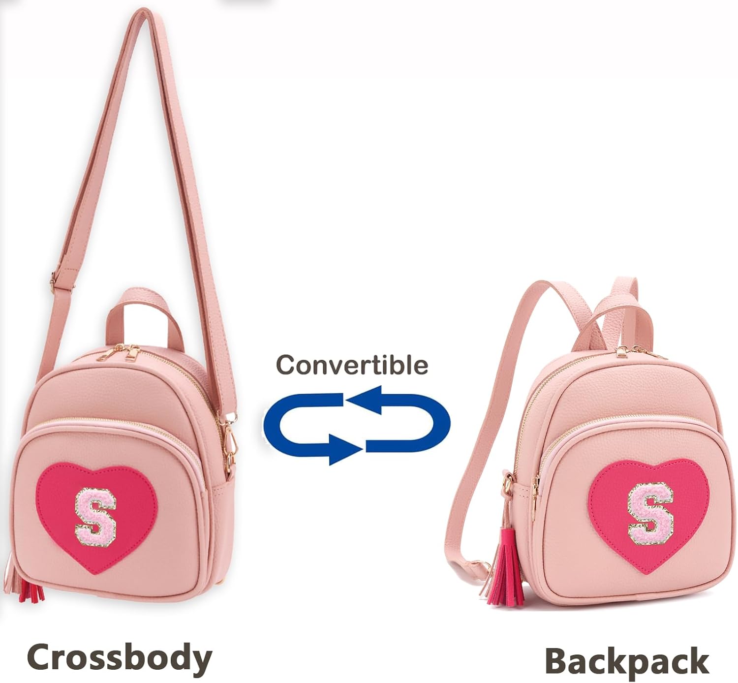 Mini Backpack for Girls Teens Women, Cute Kids Small Heart Backpack Purse Gift - Image 7