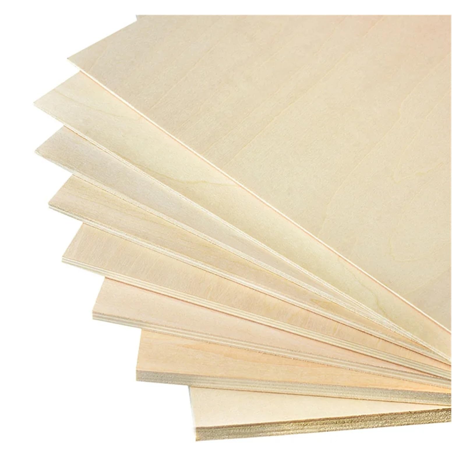 Carving Wood Multi Size Aviation Model Layer Board Tiglio Compensato Tavola Fai da Te Modello in Legno Forniture Materiale Forniture Bastoni di Legno (5 Pezzi 15x15x1 cm)