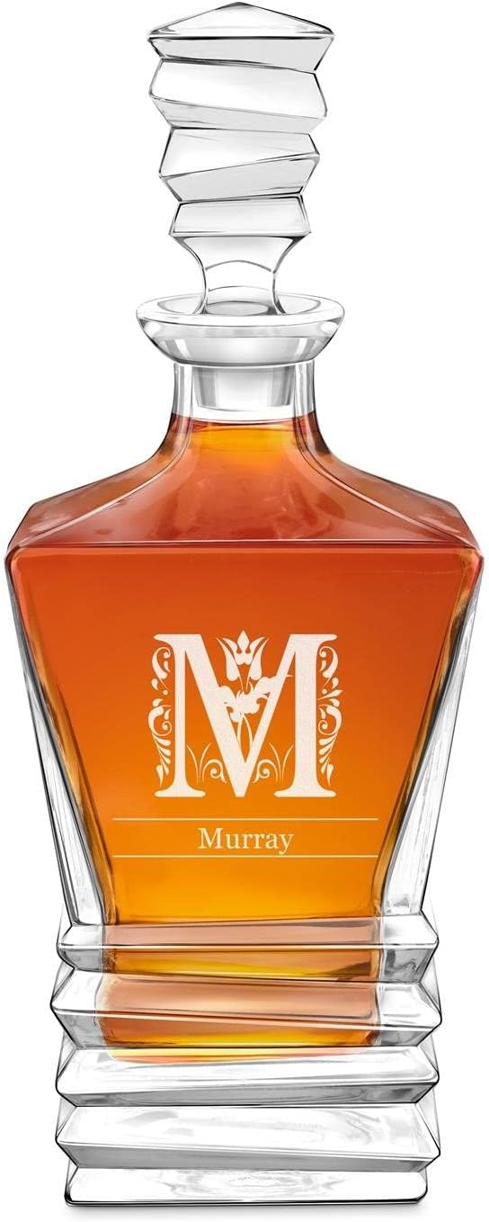 Maverton Decanter Whisky Con Nave – Set Con 4 Bicchieri E Personalizzazione - Foto 3