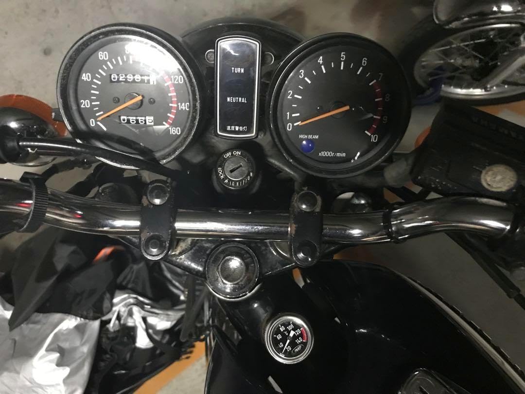 SR400 油温計JMP 温度計 20-140°C ドイツ黒文字盤ブラックRR