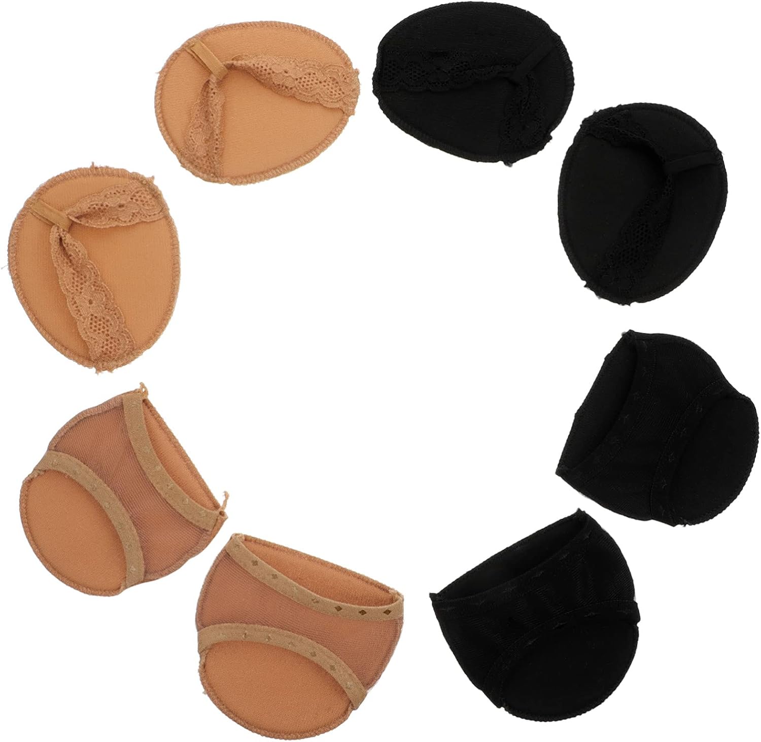 Buy Healifty 4 Pairs Ball of Foot Cushions Metatarsal Pad Cotton Fabric