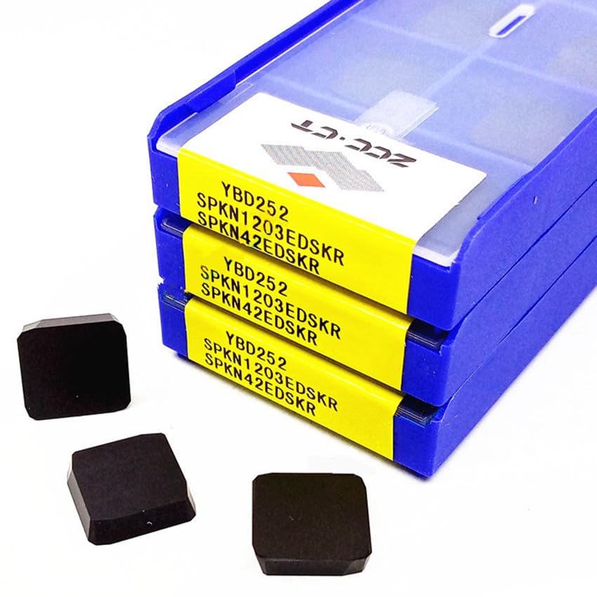 Tool Part for SPKN1203EDSKR YBG202/SPKN1203EDSKR YBG302/SPKN1203EDSKR YBM351/SPKN1203EDSKR YBD252 SPKN1203 CNC Insert 10pcs/Box - (Angle: SPKN1203EDSKR YBG302 / Shank Diameter: 50pcs (5 Box))