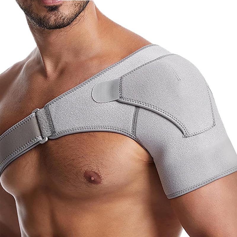 Shoulder Brace for Men Women - Adjustable Compression Support for Rotator Cuff Arthritis Pain Relief Shoulder Injury Stabilizer