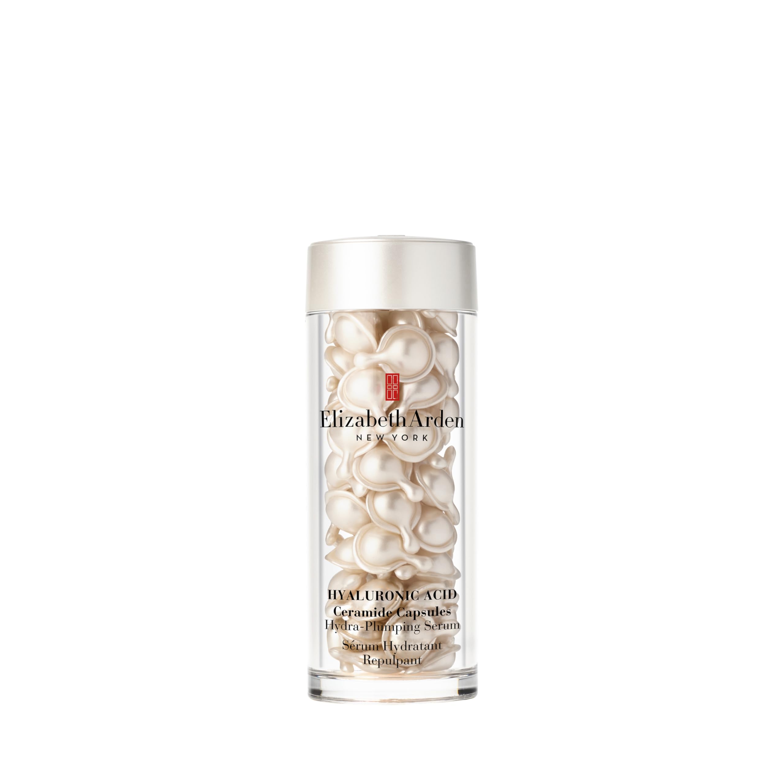 Elizabeth Arden - Ceramide Capsule, con Acido Ialuronico e Ceramide, Siero Idratante Ridensificante Anti-Età e Rassodante con Acido Ialuronico e Ceramidi, Dose Singola, Texture Leggera - 60 Capsule