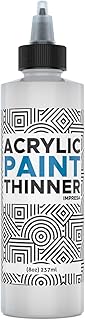 8oz Acrylic Paint Thinner for Slow Drying Acrylic Paints, Acrylic Paint & Slow Drying Mediums Paint Mixes, Thins Paints Wi...