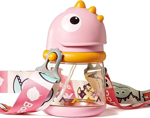 bc babycare Vasos para sorber de paja para niños pequeños, vasos antiderrames para bebés de 1 año en adelante, taza para beber con peso de