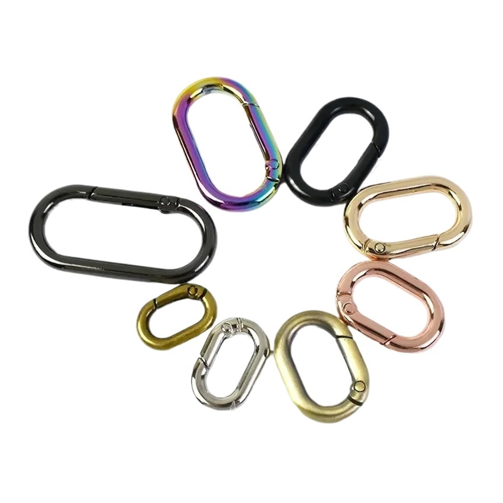 Regulowane metalowe klamry, metalowe klamry do torby, 13 40 mm metalowe klamry do paska torby otwierana klamra O-ring