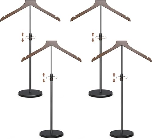 Miniatura 14 de OLV Torso de maniquí con base de mármol, soporte de exhibición de camisa ajustable de 18 a 34 pulgadas para tienda de vendedores, forma de vestido